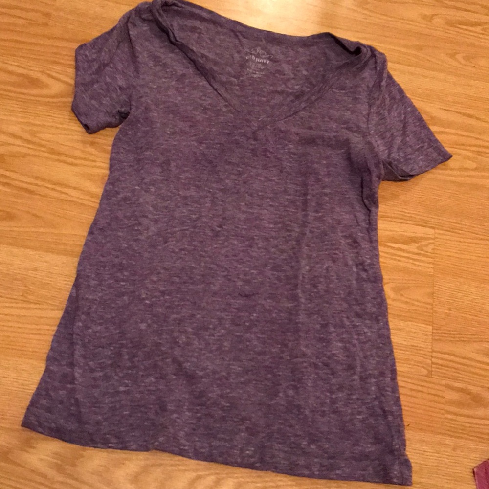 Purple V-Neck Shirt